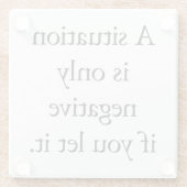 Een Situatie Glas Onderzetter (Achterkant)