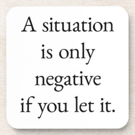 Een situatie hard plastic Onderzetter