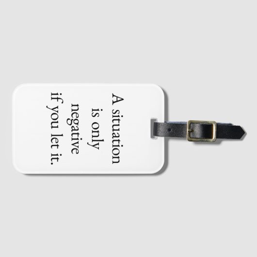 Een situatietraveltag bagagelabel (Voorkant (horizontaal))