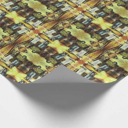 Een Sixtijnse Chape I fase van een ChaIenge Cadeaupapier (Hoek)