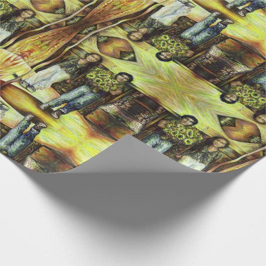 Een Sixtijnse Chape I fase van een ChaIenge Cadeaupapier (Hoek)