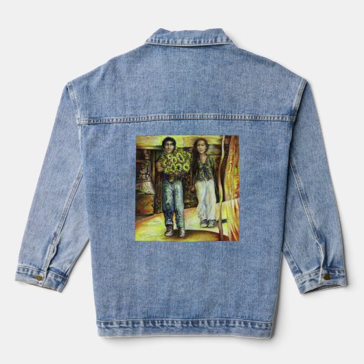 Een Sixtijnse Chape I fase van een ChaIenge Denim Jacket (Achterkant)