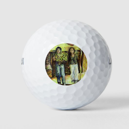 Een Sixtijnse Chape I fase van een ChaIenge Golfballen (Voorkant)