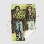 Een Sixtijnse Chape I fase van een ChaIenge Golfhanddoek (Insitu)