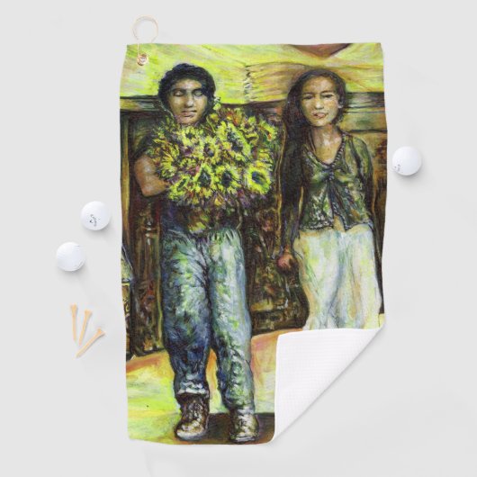 Een Sixtijnse Chape I fase van een ChaIenge Golfhanddoek (Insitu)