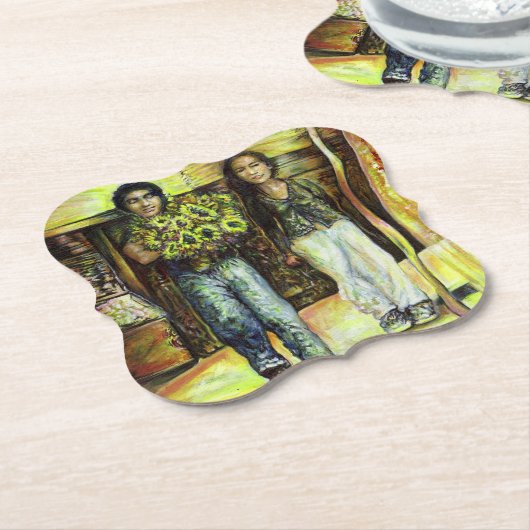 Een Sixtijnse Chape I fase van een ChaIenge Kartonnen Onderzetters (Gekanteld)