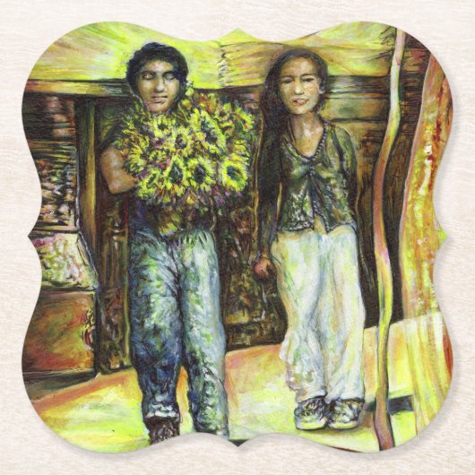 Een Sixtijnse Chape I fase van een ChaIenge Kartonnen Onderzetters (Voorkant)