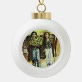 Een Sixtijnse Chape I fase van een ChaIenge Keramische Bal Ornament (Voorkant)