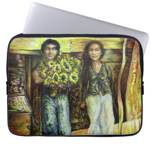 Een Sixtijnse Chape I fase van een ChaIenge Laptop Sleeve