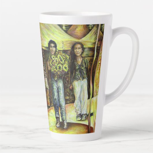 Een Sixtijnse Chape I fase van een ChaIenge Latte Mok (Rechts)