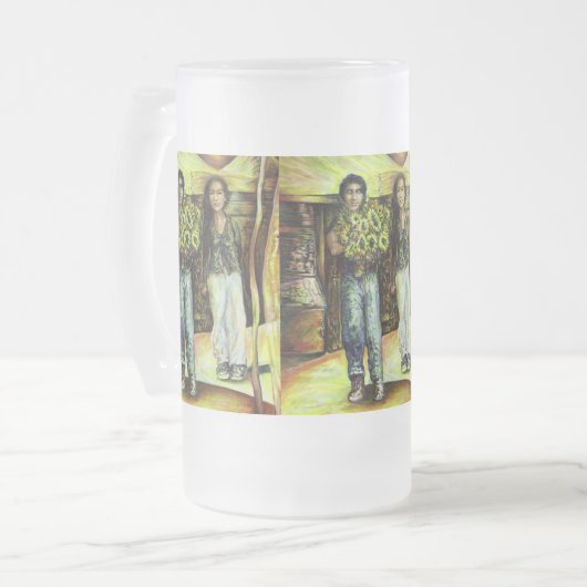 Een Sixtijnse Chape I fase van een ChaIenge Matglas Bierpul (Voorkant links)