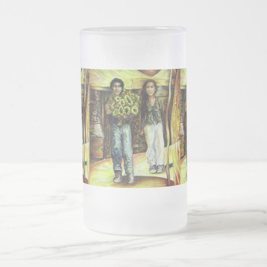 Een Sixtijnse Chape I fase van een ChaIenge Matglas Bierpul (Center)