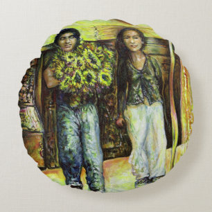 Een Sixtijnse Chape I fase van een ChaIenge Rond Kussen