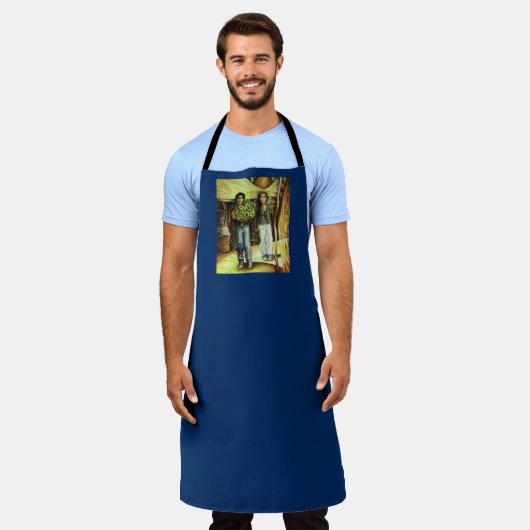 Een Sixtijnse Chape I fase van een ChaIenge Schort (Gedragen)