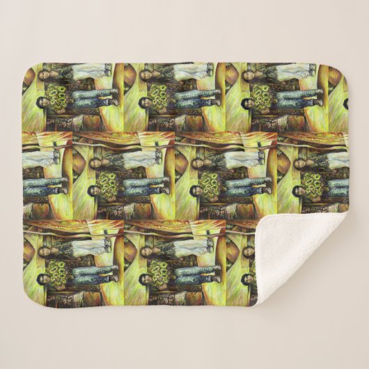 Een Sixtijnse Chape I fase van een ChaIenge Sherpa Deken (Voorkant (horizontaal))