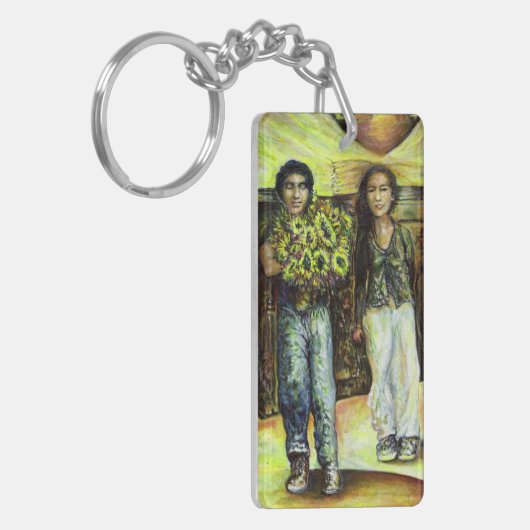 Een Sixtijnse Chape I fase van een ChaIenge Sleutelhanger (Voorkant Links)