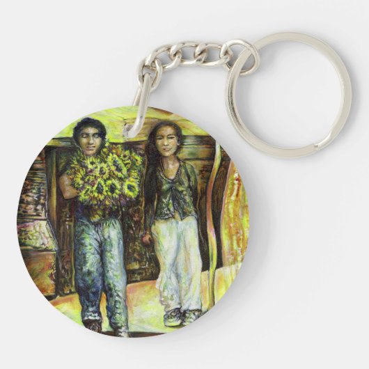 Een Sixtijnse Chape I fase van een ChaIenge Sleutelhanger (Achterkant)