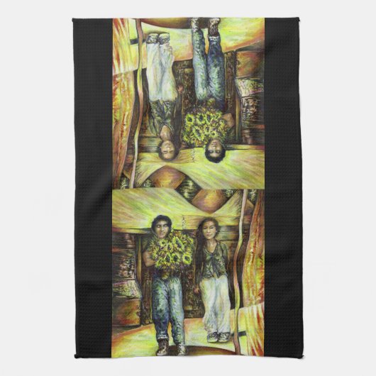 Een Sixtijnse Chape I fase van een ChaIenge Theedoek (Verticaal)