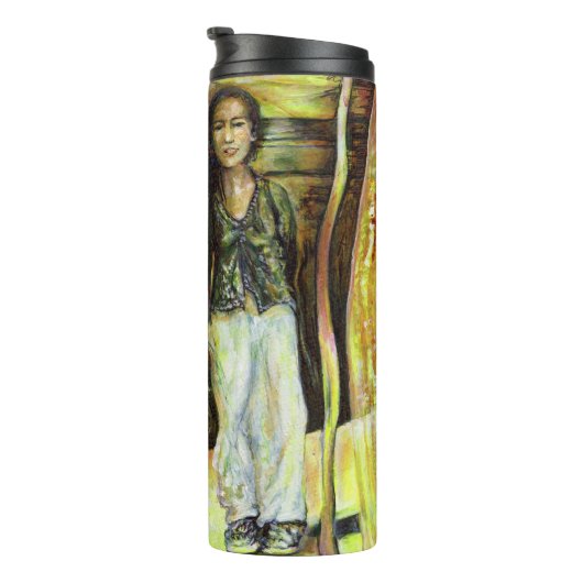 Een Sixtijnse Chape I fase van een ChaIenge Thermosbeker (Geroteerd rechts)