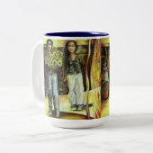 Een Sixtijnse Chape I fase van een ChaIenge Tweekleurige Koffiemok (Voorkant links)