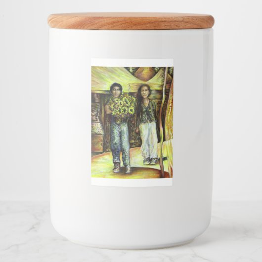 Een Sixtijnse Chape I fase van een ChaIenge Voedselcontainer Etiket (Voorkant)