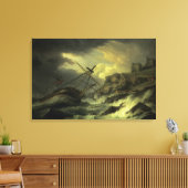 Een sjiitisch schip dat 'The Dutton' zou zijn Canvas Afdruk (Insitu (Woonkamer))