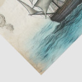 Een sjofele nautische serie ontwerp 7 tissuepapier (Detail)