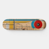 Een skateboard deck met een illustratie geïnspiree (Horizontaal)