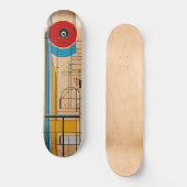 Een skateboard deck met een illustratie geïnspiree (Voorkant)