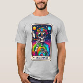 Een skelet de stoner tarot t-shirt (Voorkant)
