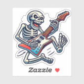 Een skelet solo sticker (Vel)