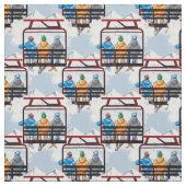 Een skilift soort van dag, winter stof (Swatch)