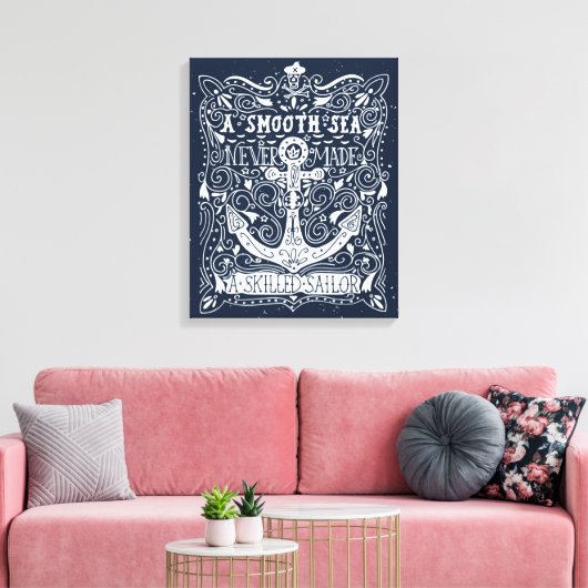 Een Skill Sailor Canvas Afdruk (Insitu (Woonkamer))