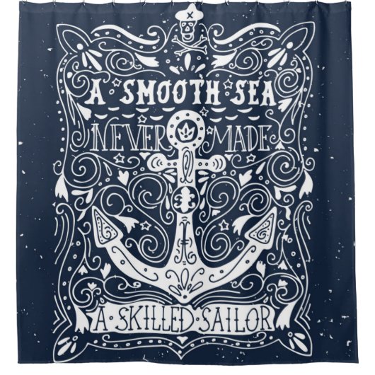 Een Skill Sailor Douchegordijn (Voorkant)