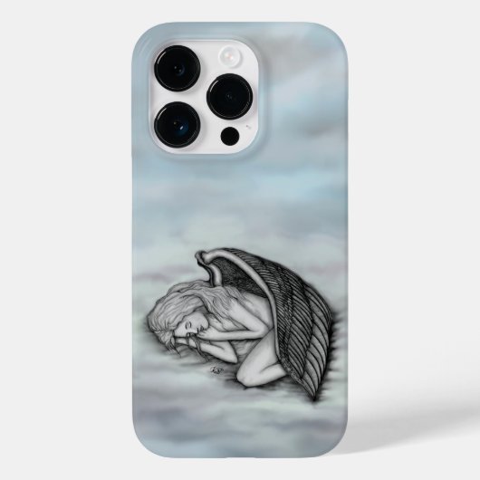 Een slaapengel op hemelwolken Case-Mate iPhone case (Achterkant)