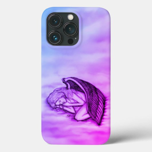 Een slaapengel op hemelwolken Case-Mate iPhone case (Achterkant)