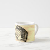 Een slaapengel op hemelwolken espresso kop (Voorkant rechts)