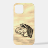 Een slaapengel op hemelwolken iPhone hoesje (Achterkant)