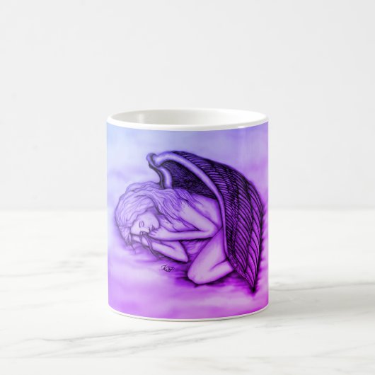 Een slaapengel op hemelwolken magische mok (Center)