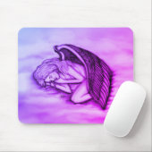 Een slaapengel op hemelwolken muismat (Met muis)