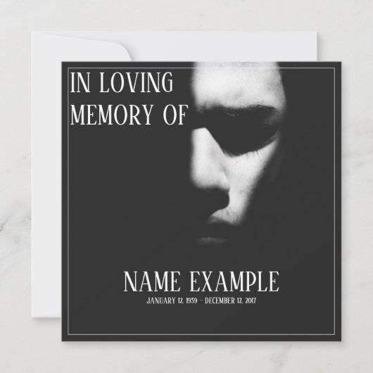 Een slaapgezicht in een halve schaduw (Voorkant)