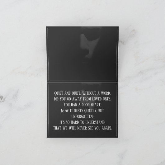 Een slaapgezicht in een halve schaduw kaart (Binnen)