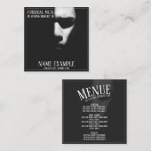 Een slaapgezicht in een halve schaduw notitiekaartje (Voorkant / Achterkant)