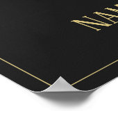 Een slaapgezicht in een halve schaduw-poster poster (Hoek)