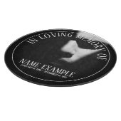 Een slaapgezicht in een halve schaduw snijplank (Hoek)