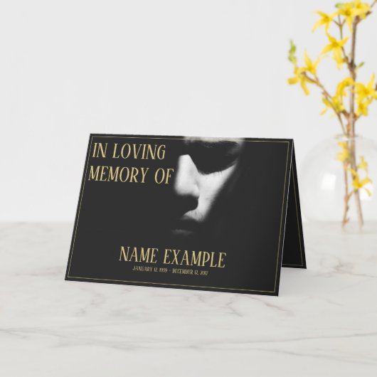 Een slaapgezicht in een halve schaduwkaart kaart (Gele Bloem)