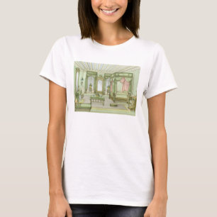 Een slaapkamer in Henri II-stijl (kleurenlitho) T-shirt