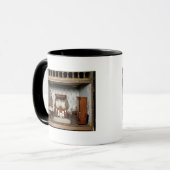 Een slaapkamer in 'Mrs Bryant's Pleasure', c.1860 Mok (Voorkant links)