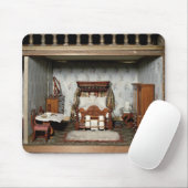 Een slaapkamer in 'Mrs Bryant's Pleasure', c.1860 Muismat (Met muis)