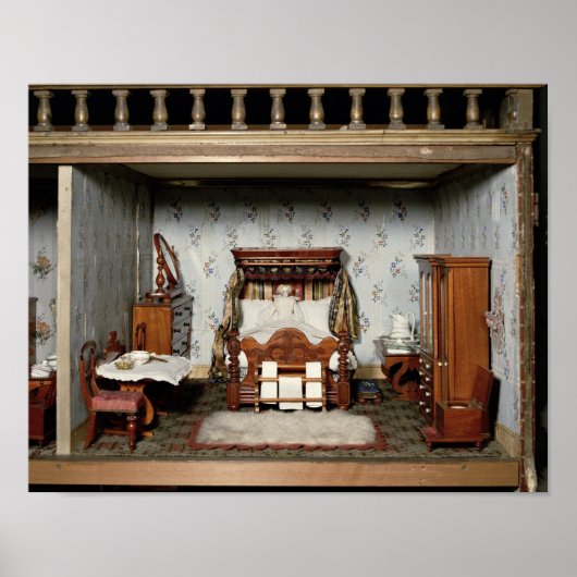 Een slaapkamer in 'Mrs Bryant's Pleasure', c.1860 Poster (Voorkant)